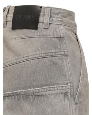 The Attico Extra Denim Mini Jeans - Gray