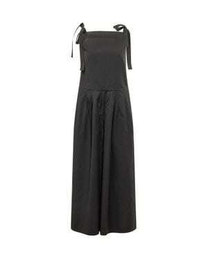 Weekend by Maxmara Wide-Leg Sleeveless Jumpsuit With Spaghetti-Style Straps - Black