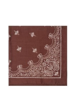 Destin 90X90 Wool Bandana Scarf - Purple