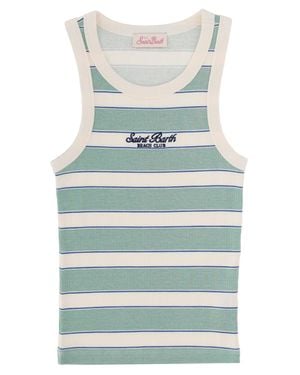 MC2 Saint Barth Multi-Pattern Mini Top - Blue