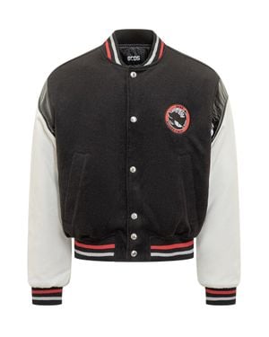 Gcds Fashion-Forward Bomber Jacket - Black