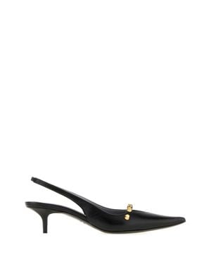 Balenciaga Midn. City Sling L45 Slingback Pumps - Black