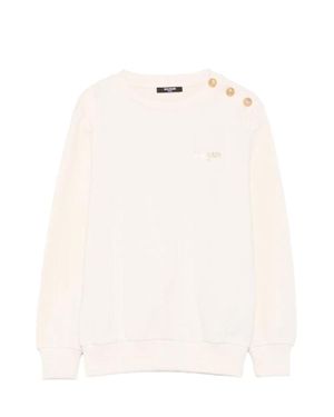 Balmain Sweatshirt With Logo - Natural
