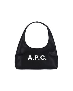 A.P.C. A. P.C. Structured Crossbody Bag - Black