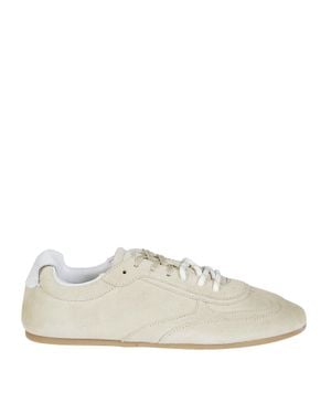 Alohas Suede Leather Sneaker - White