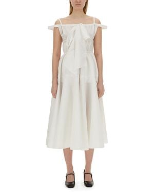 Patou Elegant Long Dress - White