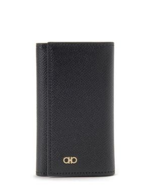 Ferragamo 100% Calf Leather Wallet - Black