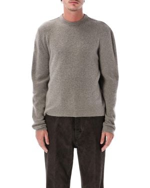 Rick Owens Architectural Crewneck Sweater - Gray