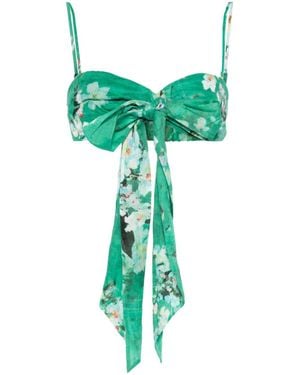 Zimmermann Bralette Con Fiocco Everley - Green