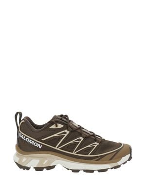 Salomon Tech Fabric Lace-Up Sneaker With Sensifit And Grip Sole - Brown