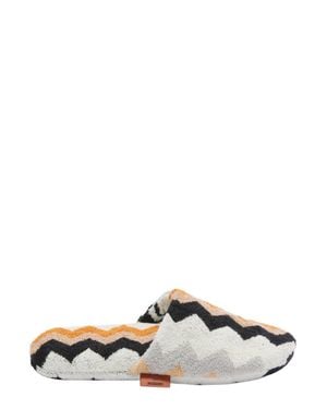 Missoni Zig-Zag Cotton Terry Slip-On Slippers - Multicolor