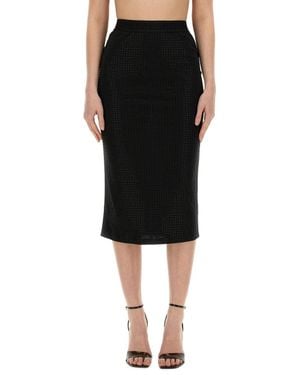 Versace Jeans Couture Crystal Skirt - Black