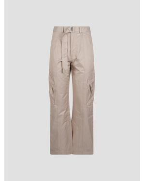 Frankie Shop Cotton Cargo Pants With Oversized Utility Pockets - Natural