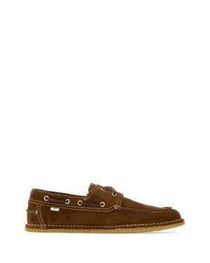 Ami Paris Suede Loafers - Brown