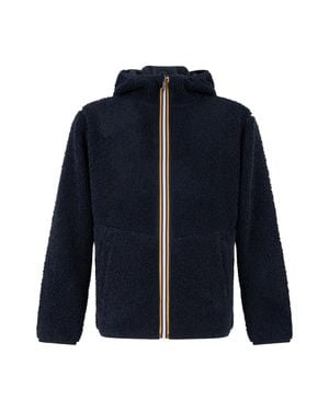 K-Way Soft Hooded Zip Jacket - Blue