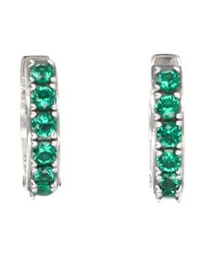 Emanuele Bicocchi Crystal Hoop Earrings - Green