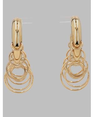 Panconesi Cascading Hoop Drop Earrings - Metallic