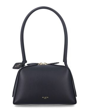 Alaïa Small Shoulder Bag With Top Handle, 12 Cm X 22 Cm X 11 Cm - Blue