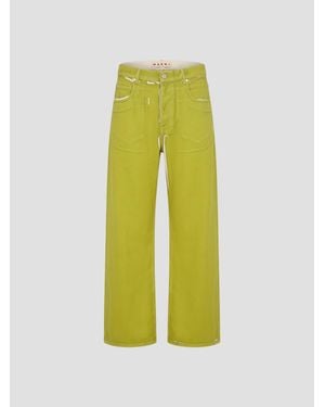 Marni Cotton Pants - Yellow