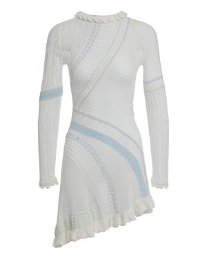 Roberta Einer Knitted Dress With Long Sleeves - White
