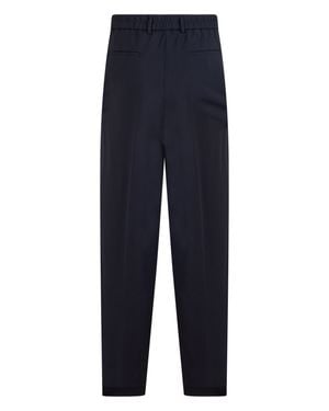 BOSS Tapered Wool Pants - Blue