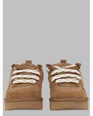 UGG Suede Lace-Up Sneakers - Brown