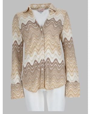 MC2 Saint Barth Cotton-Blend Shirt With Viscose & Polyamide - Natural