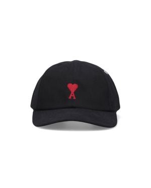 Ami Paris Logo Baseball Hat - Black