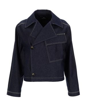 Paul Smith Embroidered Denim Jacket - Blue