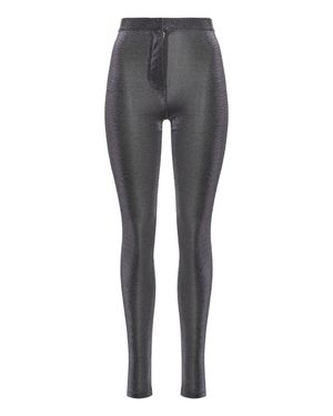 Zeynep Arcay Luminous-Finish Super-Skinny Pants - Gray