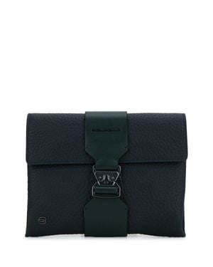 Piquadro Mini Leather Pouch Bag For - Black