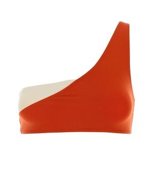 Eres Coral Stretch Nylon Paradoxe Bikini Top - Red
