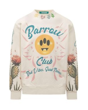 Barrow Cactus Graphic Mini Sweatshirt - White