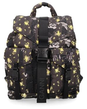 Ganni Zaino "Re-Tech" Con Logo - Black