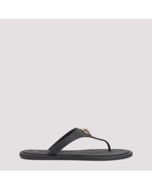 Versace Gomma Slides - Brown