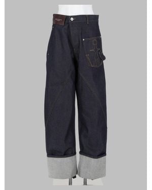 JW Anderson Wide-Leg Jeans With Patch Pocket - Blue