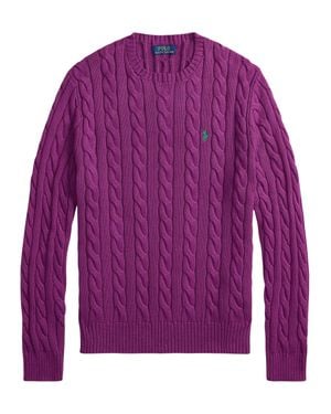 Ralph Lauren Classic 100% Cotton Sweater - Purple