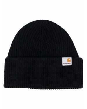 Carhartt Ribbed-Knit Beanie Hat - Black