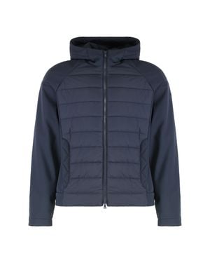 Paul & Shark Technical Fabric Hooded Jacket Polyester Raincoats - Blue