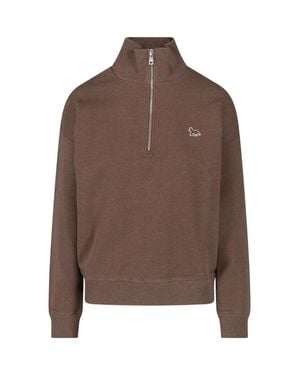 Maison Kitsuné Organic Cotton Mini Sweatshirt - Brown