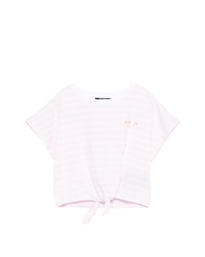 Balmain Mini Adjustable Hem Graphic T-Shirt - White