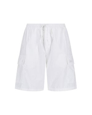 Autry Lightweight Cotton-Blend Tapered Pants - White