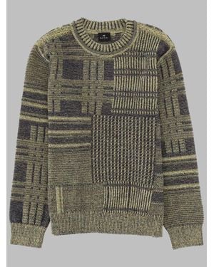 Paul Smith Paintwork Cotton Sweatshirt Sweater For - Green