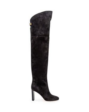 Skorpios Stylish Leather Boots For Fall & Winter - Black