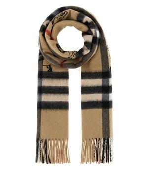 Burberry Giant Check Cashmere Scarf, 168X30 - Multicolor