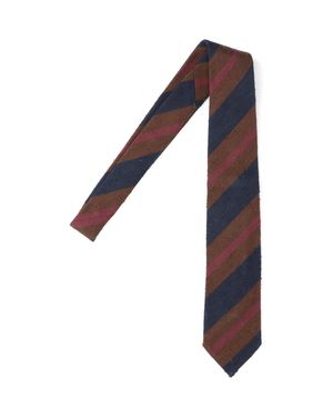 Finamore 1925 Striped Silk Tie - Multicolor