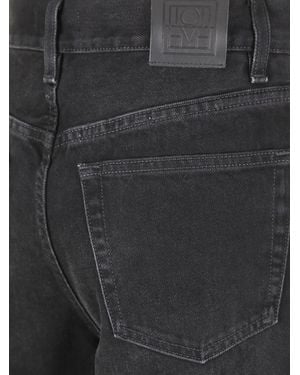 TOTEME Wiof Leg Pants - Black