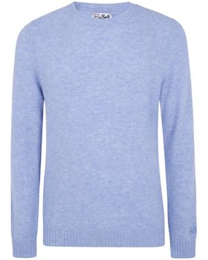 MC2 Saint Barth Alpaca Blend Crewneck Sweater For - Blue