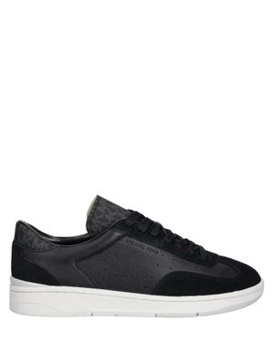 Michael Kors Suede Leather Low-Top Sneakers - Black