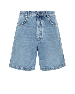 Givenchy Solid Shorts - Blue